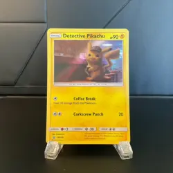 Pikachu - Detective Pikachu - SM190 - Holo Foil Rare - Pokemon Card - Near Mint - Image 1