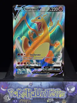 Pokemon Card Charizard V 153/172 Brilliant Stars Full Art Ultra Rare Near Mint - Image 1