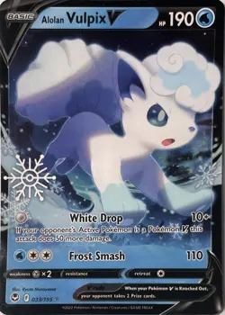 Alolan Vulpix V - (Holiday Calendar) Ultra Rare Miscellaneous Cards & Products - Image 1
