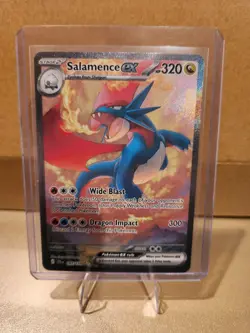 Pokemon Card Salamence EX 187/159 Journey Together Special Illustration Rare NM - Image 1