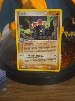 Pokemon TCG 2005 Claydol 5/107 Reverse Holo Rare Deoxys Stamped LP. - Image 2