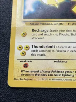 Pokemon Pikachu Black Star Promo #4 The First Movie HP / DMG - Image 5