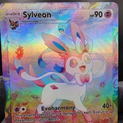 Pokemon Sylveon Pocket TCG Custom Made Fan Art Holo With Texture - Image 2