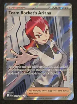 Team Rockets Ariana Ultra Rare Destined Rivals 224 Full art trainer Pokemon TCG - Image 1