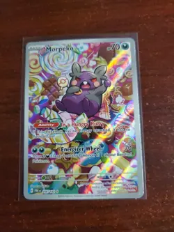 Pokemon TCG Morpeko 206/182 Paradox Rift Full Art Illustration Rare Holo - Image 1