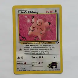 Erika's Clefairy 40/132 Gym Challenge Non Holo Pokemon TCG Card LP-MP dd - Image 1