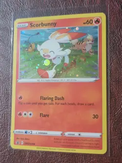 Scorbunny - (Cosmos Holo) SWSH244 SWSH: Sword & Shield Promo Cards Holo - Image 3