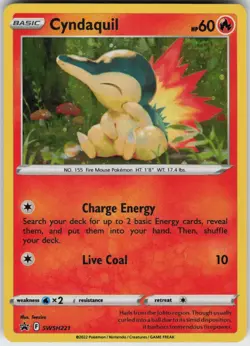 Damaged Holo Cyndaquil SWSH221 Promo SWSH: Sword & Shield Promo Cards - Image 1