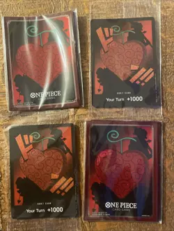 One Piece DF03 Devil Fruit Collection Vol 3 Sealed Promo Don Card & Sleeves (2) - Image 1