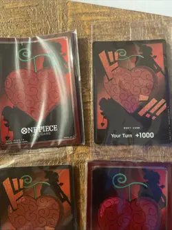 One Piece DF03 Devil Fruit Collection Vol 3 Sealed Promo Don Card & Sleeves (2) - Image 2
