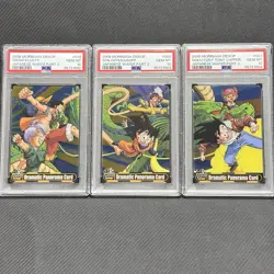 PSA 10 Set Dragon Ball X One Piece Morinaga Wafers Card Son Goku Monkey D. Luffy - Image 1