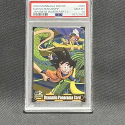 PSA 10 Set Dragon Ball X One Piece Morinaga Wafers Card Son Goku Monkey D. Luffy - Image 4