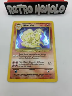 Ninetales 12/102 Holo Rare Unlimited Base Set 1999 Wizards Pokemon Card TCG WOTC - Image 1