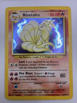 Ninetales 12/102 Holo Rare Unlimited Base Set 1999 Wizards Pokemon Card TCG WOTC - Image 2