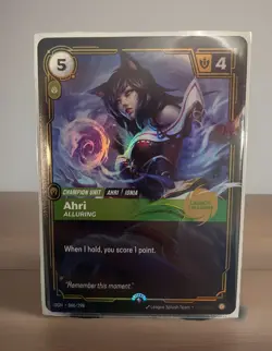 Riftbound Ahri Alluring (Launch Exclusive) NM Foil Riftbound Promotional Cards - Image 1