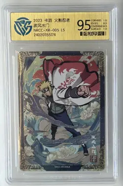 KaYou Naruto TCG CCG Trading Card Namikaze Minato SSP NRCC-XR-005 L5 CCG 9.5 - Image 1