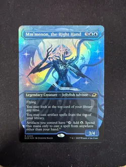 Mm'menon, the Right Hand (BORDERLESS FOIL) - Edge of Eternities - Magic - Image 1