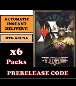 Streets of new capenna six 6 booster packs MTG Magic Arena Code POD - Image 1