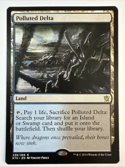 MTG Polluted Delta, NM-Mint, English Khans of Tarkir - Image 1