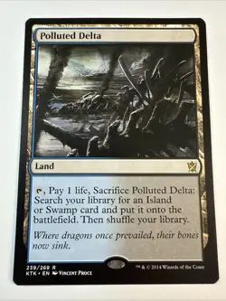 MTG Polluted Delta, NM-Mint, English Khans of Tarkir - Image 2