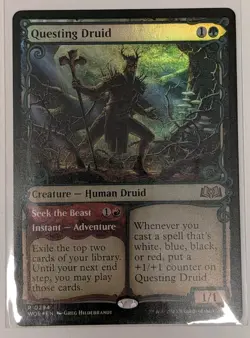 Questing Druid (Showcase) Wilds of Eldraine Foil - MTG RARE - Image 1