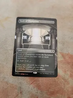 Vault Of Champions Borderless Foil Commander Masters MTG NM - Image 1