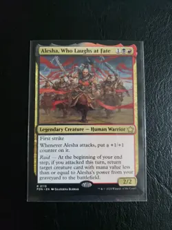 x1 Alesha, Who Laughs at Fate FDN Foundations MTG 115 RARE M/NM 1x - Image 1