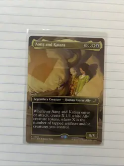 Aang And Katara Borderless MTG TLE NM Regular - Image 1