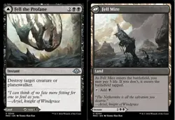 1x Fell the Profane // Fell Mire NM-Mint, English Modern Horizons 3 MTG Magic - Image 1