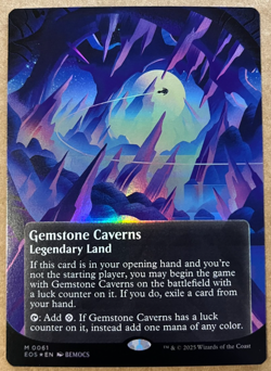 Magic the Gathering MTG Gemstone Caverns Foil Borderless EOS 061 NM - Image 1
