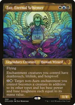 Zur, Eternal Schemer - Textured Foil Showcase DMU NM MTG - Image 1