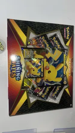 Pokemon TCG Shining Fates Pikachu V Collection Box Factory Sealed - Image 1
