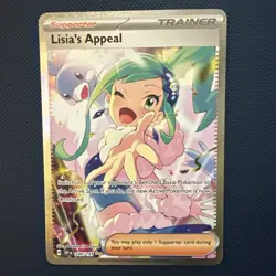 Lisia's Appeal 246/191 Pokemon SV08: Surging Sparks SIR Holo NM Free Shipping - Image 1