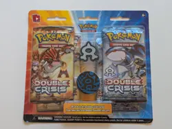 Pokemon Double Crisis 4 Pack Blister With Team Aqua Pin And Coin 2015 Sealed - Image 4