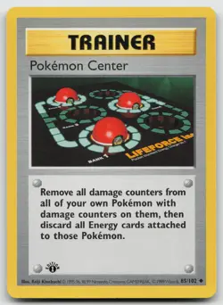 Pokemon Center Uncommon 1st Edition Base Set (Shadowless) 85/102 NM - Image 1
