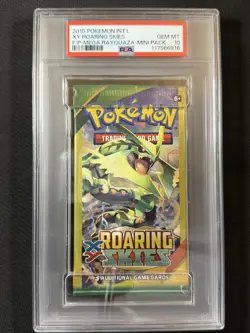 Pokemon Cards PSA 10 Gem Mt POP 1 Roaring Skies 3 Card Mega Rayquaza XY 2015 - Image 1