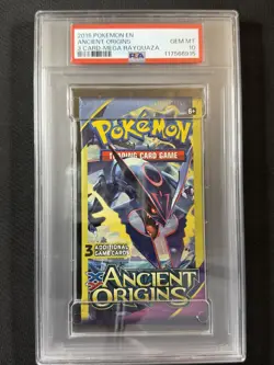 Pokemon Cards PSA 10 Gem Mt POP 1 Ancient Origins 3 Card Mega Rayquaza XY 2015 - Image 1