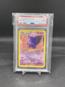 Gengar 20/62 Fossil PSA Graded 9 Pokemon Trading Card Game - Image 1
