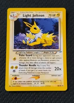 Light Jolteon - Pokemon TCG Neo Destiny Card 48/105 - LP/NM - Image 1