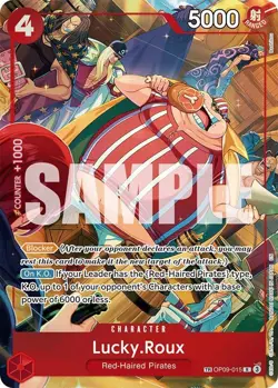 Lucky.Roux (TR) OP09-015 English TR A Fist of Divine Speed One Piece Card Game - Image 1