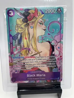 Black Maria (Illustration Box Vol.2) One Piece Promotion Cards #OP08-074 Sealed - Image 1