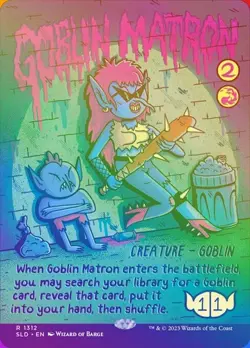 Goblin Matron - Rainbow Foil Extended Art Secret Lair NM MTG - Image 1