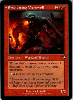 Magic | INR | Smoldering Werewolf (Retro Frame) | 465 | Normal | NM - Image 1