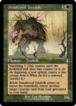 x4 Deadwood Treefolk - Retro Frame U MTG Dominaria Remastered M/NM, English - Image 1