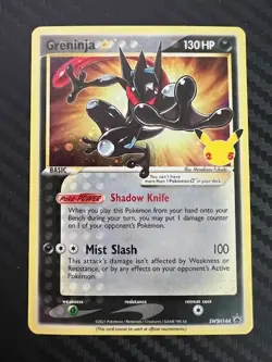 Pokemon TCG Greninja Black Star SWSH144 SWSH: Sword & Shield Promo Holo DMG - Image 1