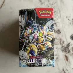 Pokemon Stellar Crown Half Booster Box Unopened Damage Seal - Image 2