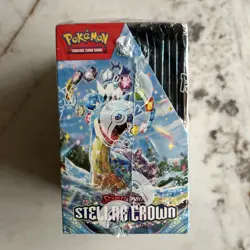 Pokemon Stellar Crown Half Booster Box Unopened Damage Seal - Image 4