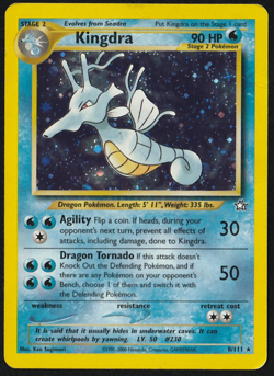Kingdra 8/111 - Pokemon Neo Genesis TCG Set - Rare, Holo - Image 1