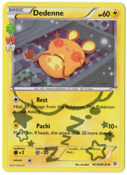 Dedenne RC10/RC32 (NM) - XY Generations: Radiant Collection Holo Pokemon TCG - Image 1