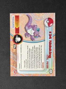 Nidoking #34 Pokemon Topps Pokemon TV Animation Foil - Image 2